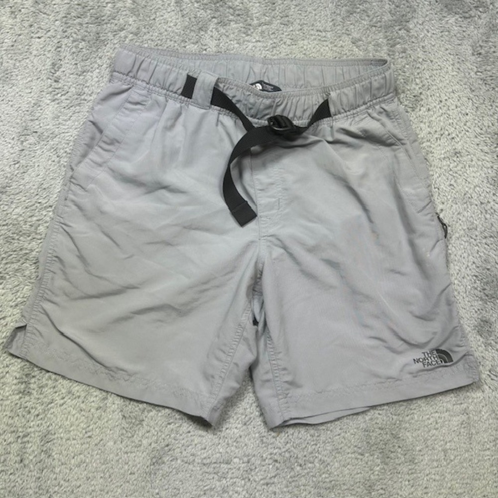 The North Face Shorts Mens SMALL Grey Class V Belted Hiking Trunks Belted Cargo‎